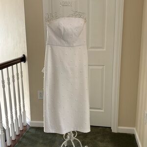 White short bridal dress